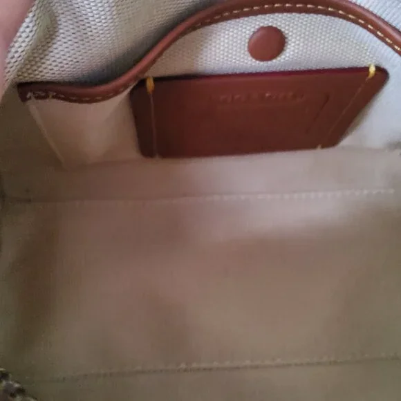 Like New Coach Twin Turnlock 20 in Toffee CCC55 - Picture 6 of 9